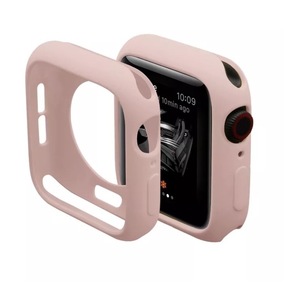NEW Apple Watch Protective Sport Bumper Case Pink - Picture 2 of 7